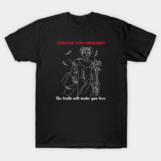 Veritas Vos Liberabit T-Shirt by PolyglotFun